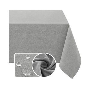 NEW Linen look Textured Tablecloth Square 60” Waterproof Premium